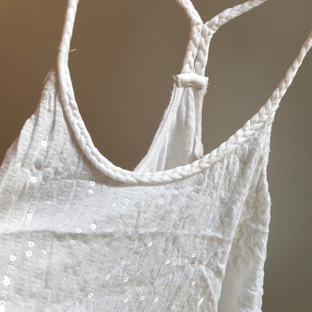White Abercrombie tank